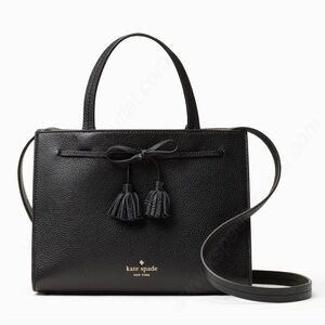 Kate Spade Hayes Street Isobel black leather crossbody small size